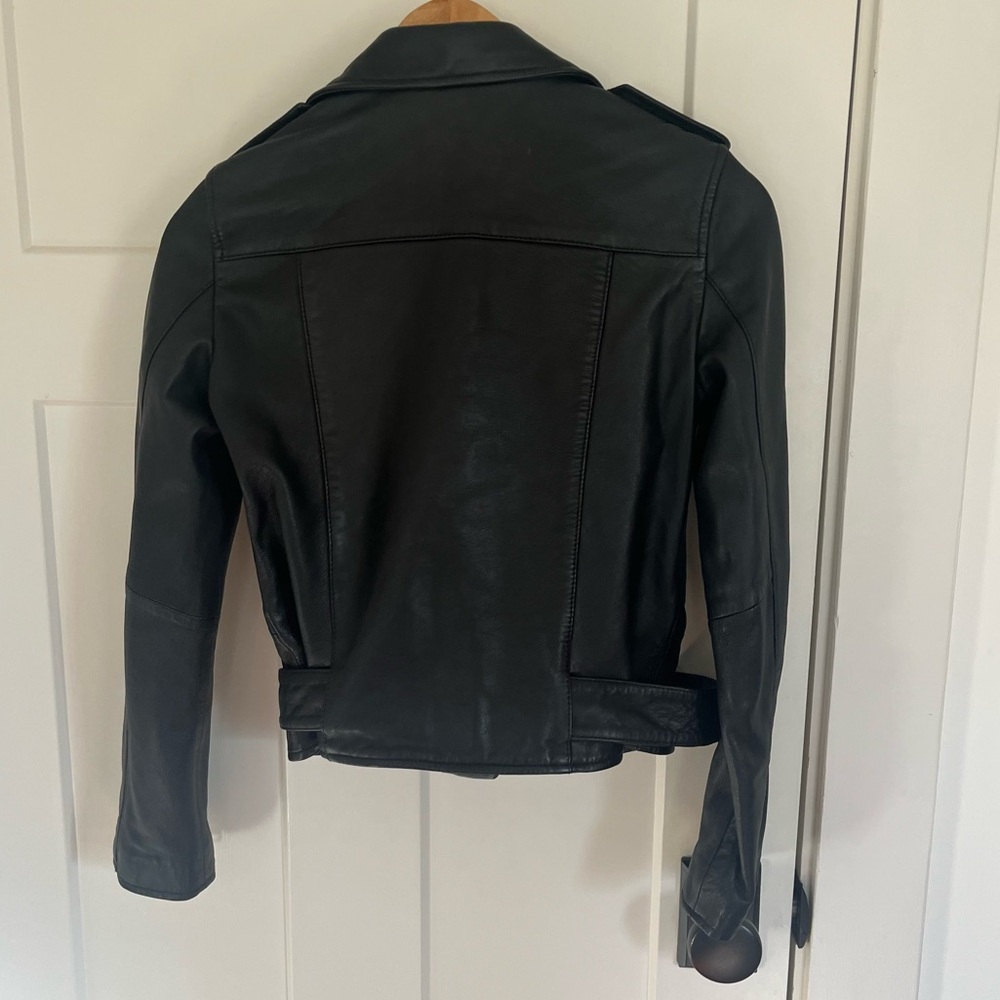AllSaints BALFERN LEATHER BIKER JACKET - Picture 8 of 16